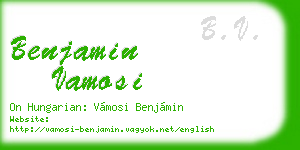 benjamin vamosi business card